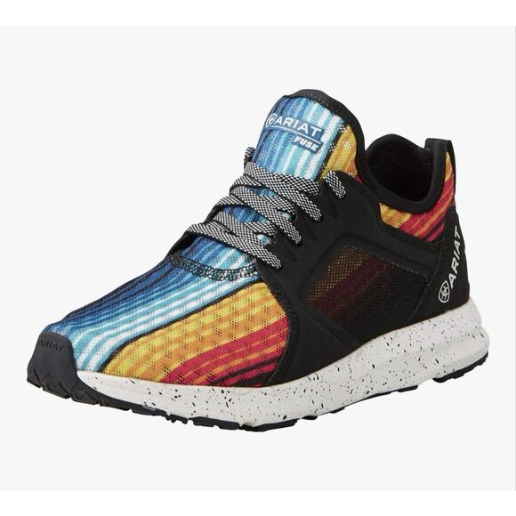 Ariat Shoes - Ariat fuse rainbow stripe lightweight Womens  Lace Sneaker 9.5 slip on fashion